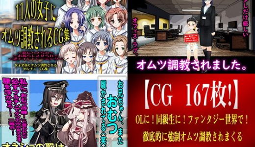 【CG 167枚！】 OLに！同級生に！ファンタジー世界で！ 徹底的に強●オムツ調教されまくる3作品セット！