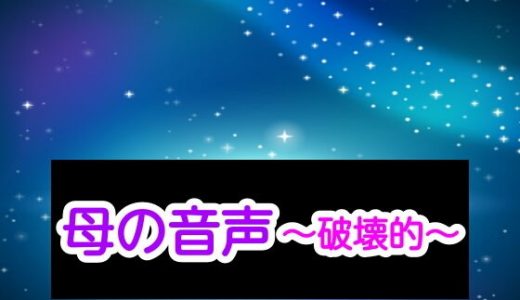 母の音声～破壊的～