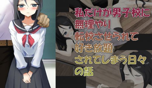 私だけが男子校に無理やり転校させられて好き放題されてしまう日々の話
