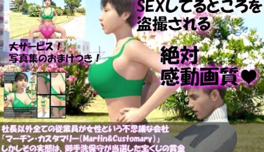 【▲100】社長以外全ての従業員が女性という不思議な会社『マーチン・カスタマリー（Martin＆Customary；）』しかしその実態は、御手洗保守が当選した宝くじの賞金7億円を元手に設立した、「保守の」「保守による」「保守のための」女性モデル盗撮特化型法人であった！（犠牲者35:瑠華のセックスシーン:座位バック）