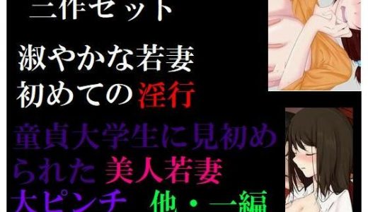 三作セット 童貞大学生に見初められた美人若妻大ピンチ 他二編