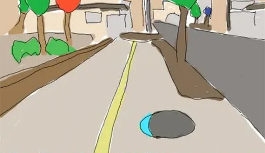 道で見つけた不思議なマンホール