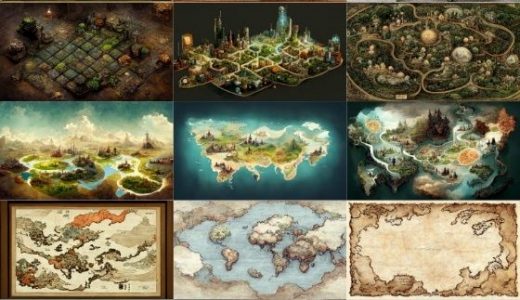 【色々な地図】著作権フリーの高解像度イラスト素材（画像100枚）