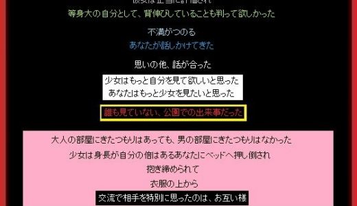 背伸びする少女を連れ込むあなた