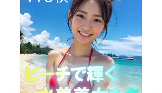 ビーチで輝く水着美女たち