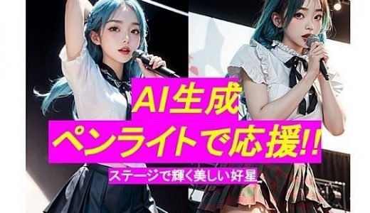 AI生成 ペンライトで応援