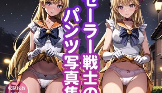 セーラー戦士のスカートたくしあげ