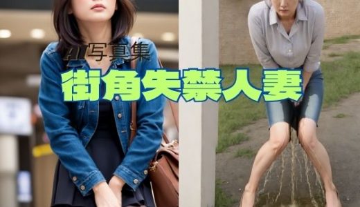 街中失禁人妻