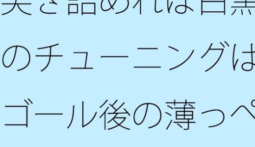 突き詰めれば白黒のチューニングはゴール後の薄っぺらい粒子崖（りゅうしがけ）の上でも続く